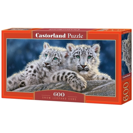 PUZZLE CASTOR 600 el. Snow Leopard Cubs